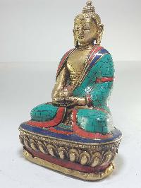 Statue Of Amitabha Buddha With [real Stone Setting]