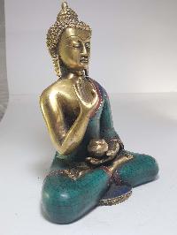Statue Of Amoghasiddhi Buddha With [real Stone Setting], Better Work