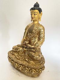 Handmade Nepali Statue Of Buddha, [full Gold Plated]