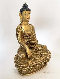 Handmade Nepali Statue Of Buddha, [full Gold Plated]