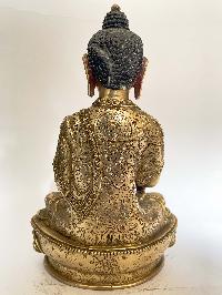 Handmade Nepali Statue Of Buddha, [full Gold Plated]