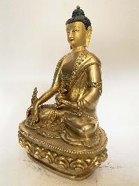 Handmade Nepali Statue Of Buddha, [full Gold Plated]