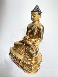 Handmade Nepali Statue Of Buddha, [full Gold Plated]