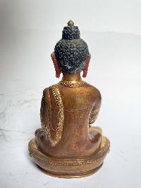 Handmade Nepali Statue Of, [partly Gold Plated]