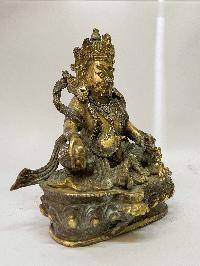 Nepali Handmade Statue Of Jambhala, [antique Finishing]