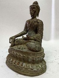 Antique Handmade Statue Of Ratnasambhava Buddha, [copper Antique]