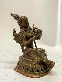 Antique Handmade Statue Of Green Tara