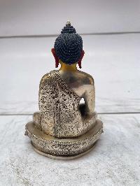 [master Quality], Sterling Silver, [652 Gram] Statue Of Amitabha Buddha, [old Stock]