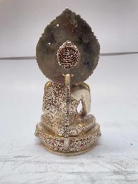 [master Quality], Sterling Silver, [1007 Gram] Statue Of Shakyamuni Buddha, [old Stock]