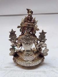 [master Quality], Sterling Silver, [681 Gram] Statue Of Green Tara, [old Stock]