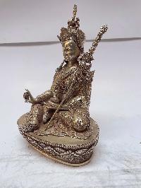 [master Quality], Sterling Silver, [1472 Gram] Statue Of Padmasambhava, [old Stock]