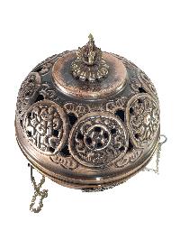 Hand Beaten Metal Incense Burner, [hanging & Swinging]