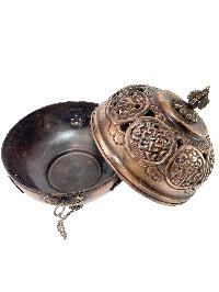 Hand Beaten Metal Incense Burner, [hanging & Swinging]