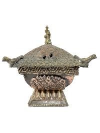 Hand Beaten Metal Incense Burner