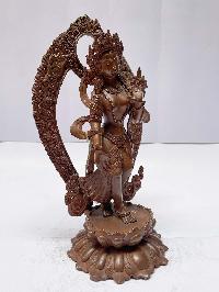 Buddhist Statue Of Dancing Tara, [chocolate Oxidized]