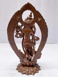 Buddhist Statue Of Dancing Tara, [chocolate Oxidized]