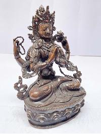 Buddhist Statue Of Chenrezig, [chocolate Oxidized]