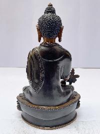 Buddhist Statue Of Medicine Buddha, [chocolate Oxidized]