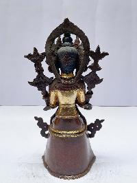 Buddhist Statue Of Amitabha Buddha, [partly Gold Plated], [painted Face]