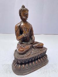 Buddhist Statue Of Amitabha Buddha, [chocolate Oxidized]