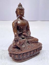 Buddhist Statue Of Medicine Buddha, [chocolate Oxidized]