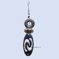 Metal Earring [tribal Design], With With Hoop