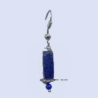 Metal Earring [stone], Blue