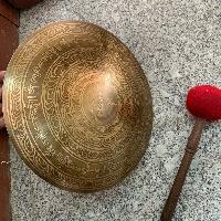 Tibetan [handmade] Gongs, [buddha Eye Design], Wind Gong, Flat Gong