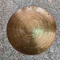 Tibetan [handmade] Gongs, [buddha Eye Design], Wind Gong, Flat Gong