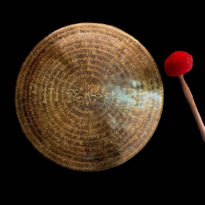 Handmade [gong], Bronze Chau Gong, Tam-tam Gong, Symphonic Gong With [mantra] Etching