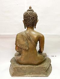 Antique, Buddhist Statue Of Shakyamuni Buddha [bronze, Copper, Antique]