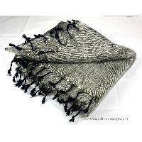 Yak Wool Blanket, Nepali Acrylic Hand Loom Blanket, [gray]