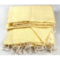 Yak Wool Blanket, Nepali Acrylic Hand Loom Blanket, [butter]