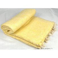 Yak Wool Blanket, Nepali Acrylic Hand Loom Blanket, [butter]