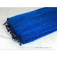 Yak Wool Blanket, Nepali Acrylic Hand Loom Blanket, [navy Blue]