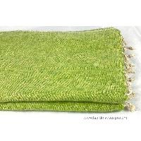 Yak Wool Blanket, Nepali Acrylic Hand Loom Blanket, [green]