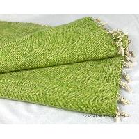 Yak Wool Blanket, Nepali Acrylic Hand Loom Blanket, [green]