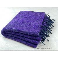 Yak Wool Blanket, Nepali Acrylic Hand Loom Blanket, [purple]