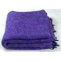 Yak Wool Blanket, Nepali Acrylic Hand Loom Blanket, [purple]