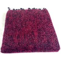 Yak Wool Blanket, Nepali Acrylic Hand Loom Blanket, [marron]