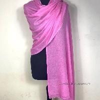 Pashmina Shawl, Nepali Handmade Shawl, In Four Ply Wool, Color Dye [pink Color]