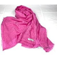 Pashmina Shawl, Nepali Handmade Shawl, In Four Ply Wool, Color Dye [pink Color]