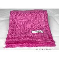 Pashmina Shawl, Nepali Handmade Shawl, In Four Ply Wool, Color Dye [pink Color]