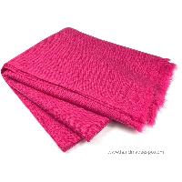 Pashmina Shawl, Nepali Handmade Shawl, In Four Ply Wool, Color Dye [dark Pink Color]
