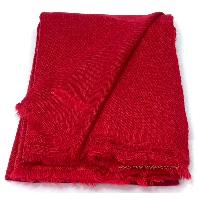 Pashmina Shawl, Nepali Handmade Shawl, In Four Ply Wool, Color Dye [dark Red Color]