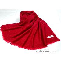 Pashmina Shawl, Nepali Handmade Shawl, In Four Ply Wool, Color Dye [dark Red Color]