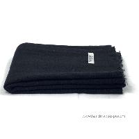 Pashmina Shawl, Nepali Handmade Shawl, In Four Ply Wool, Color Dye [black Color]