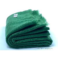 Pashmina Shawl, Nepali Handmade Shawl, In Four Ply Wool, Color Dye [green Color]