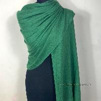 Pashmina Shawl, Nepali Handmade Shawl, In Four Ply Wool, Color Dye [green Color]