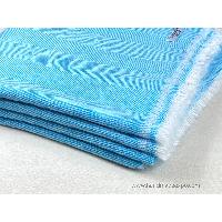 Pashmina Blanket, Thick Nepali Pashmina Shawl, Eight-ply Wool, Light Blue